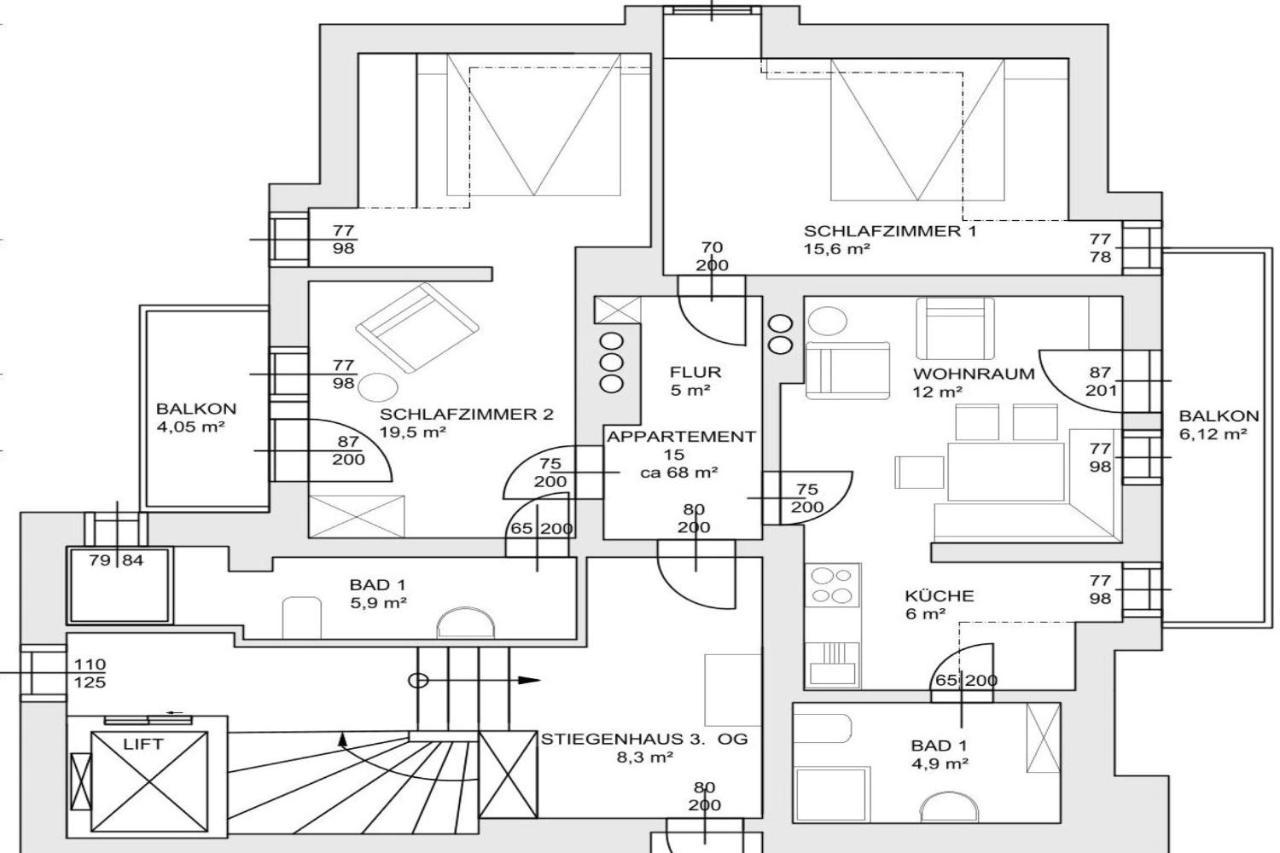 Pension Appartements Gabriele Bad Gastein Bagian luar foto